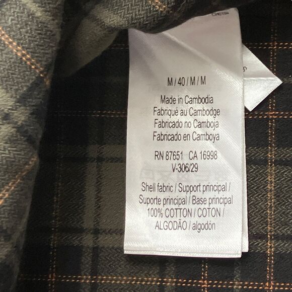 Lacoste Reversible Black Plaid Snap Button Shacket Preppy - Picture 14 of 16